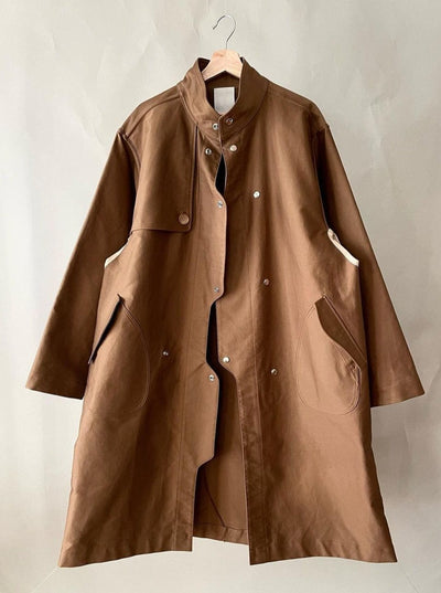 003/3dimension Coat Beige-Kei Kawai-APOC STORE