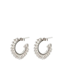 Stitched Small Hoops-Zohra Rahman-APOC STORE