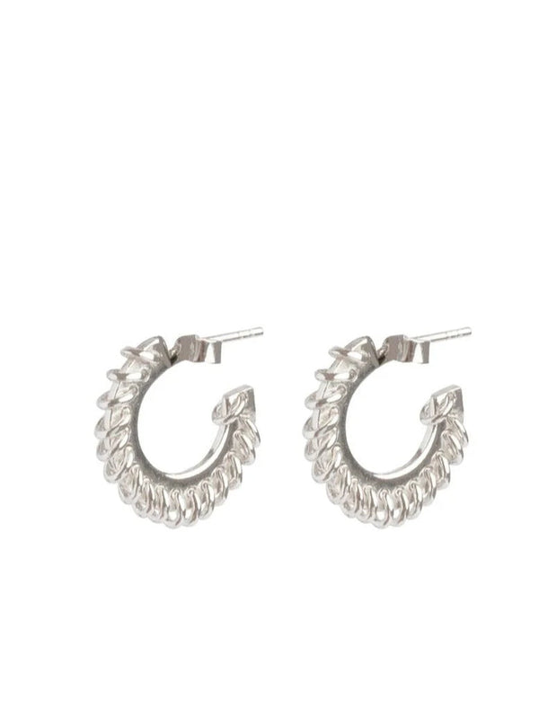 Stitched Small Hoops-Zohra Rahman-APOC STORE
