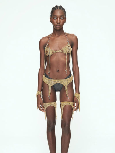 GOLD CHAINS Waist Garter Belt-JALACONDA-APOC STORE