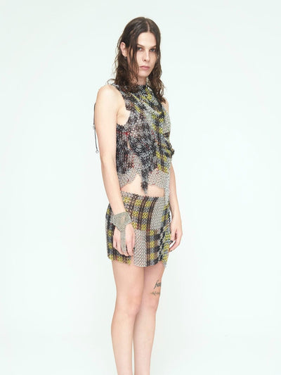 Chess Lime Long Top