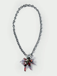 KA’AGUY_333 Glass Silver Necklace-Pia Glassworks-APOC STORE