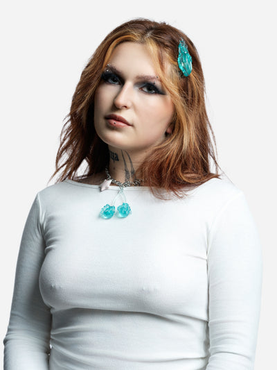 Blue Cherry Necklace-Naomi Gilon-APOC STORE