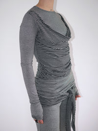 THE STRIPY TOP-Kenza Iatrides-APOC STORE