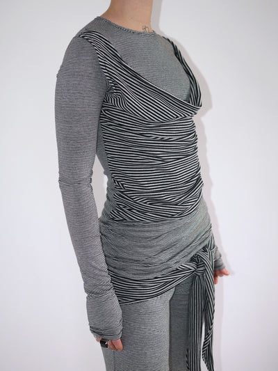 THE STRIPY TOP-Kenza Iatrides-APOC STORE