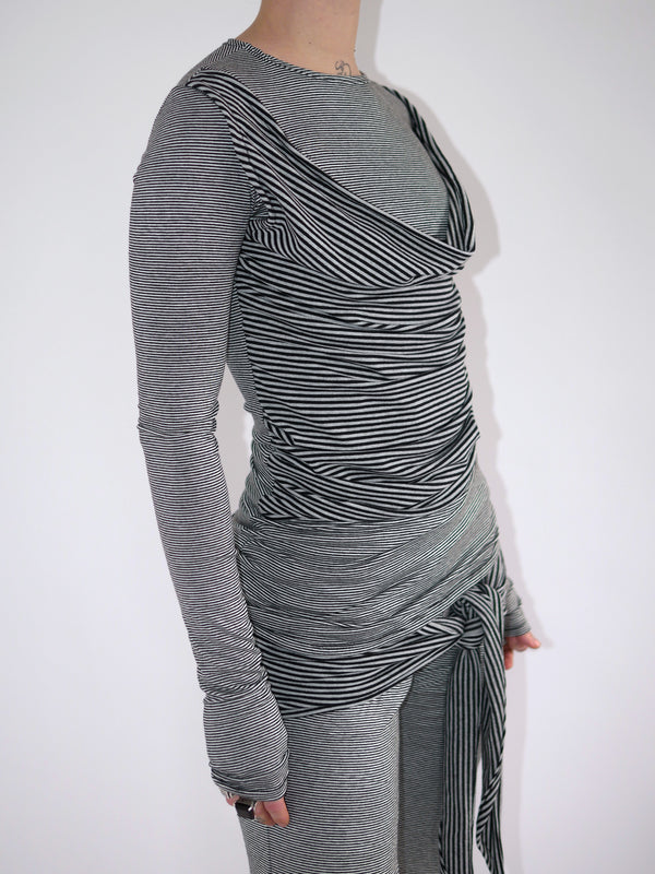 THE STRIPY TOP-Kenza Iatrides-APOC STORE