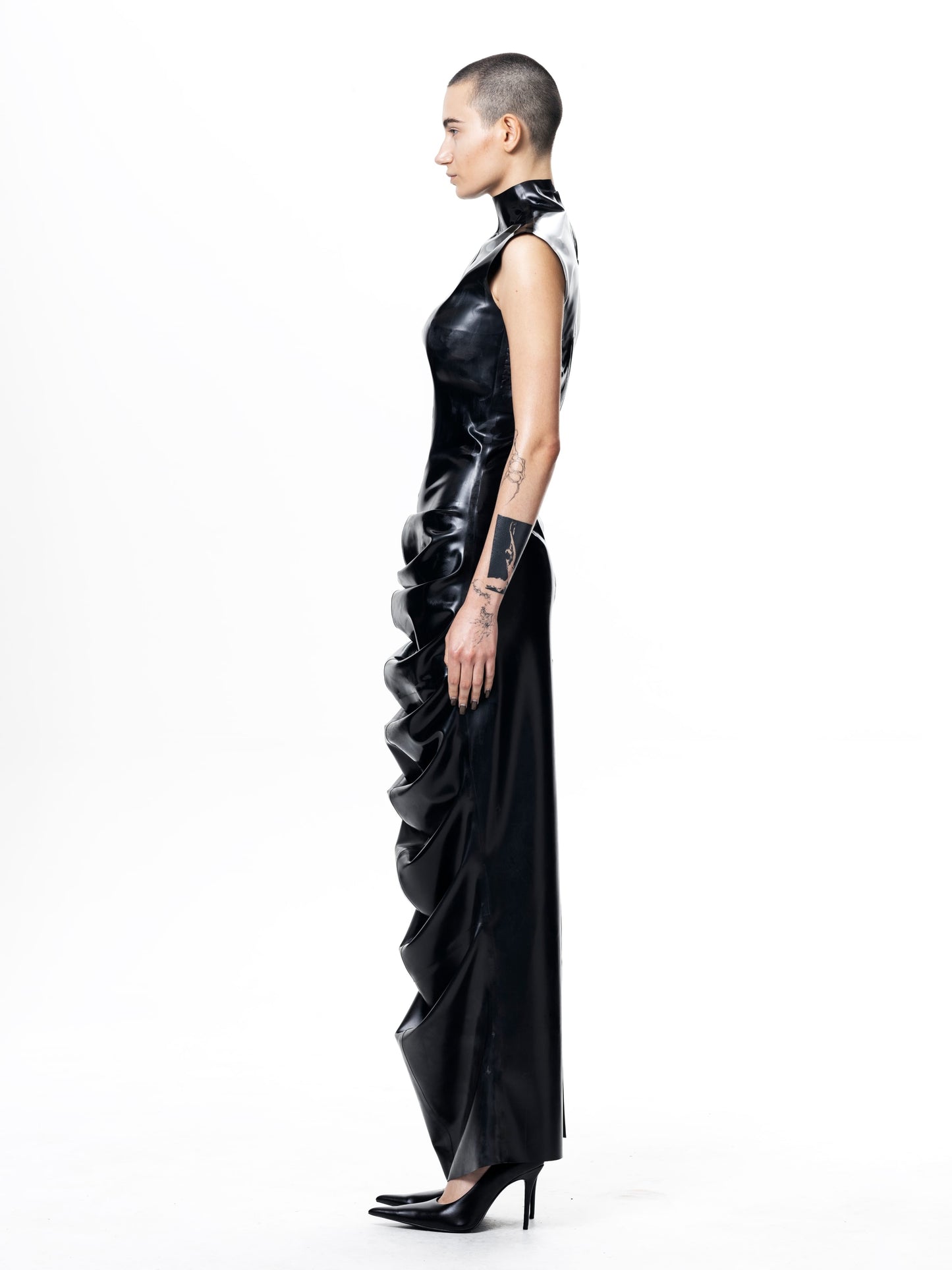 Black Shrimp Dress-harri-APOC STORE