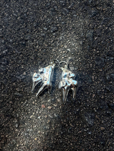 KA’AGUY_555 Glass Silver Earrings-Pia Glassworks-APOC STORE
