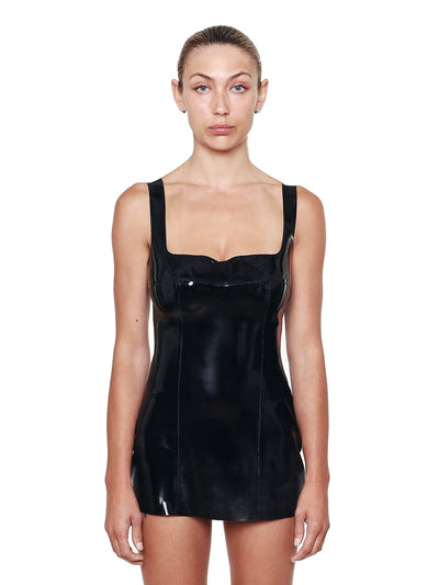 Little Black Dress with Square Neck-harri-APOC STORE