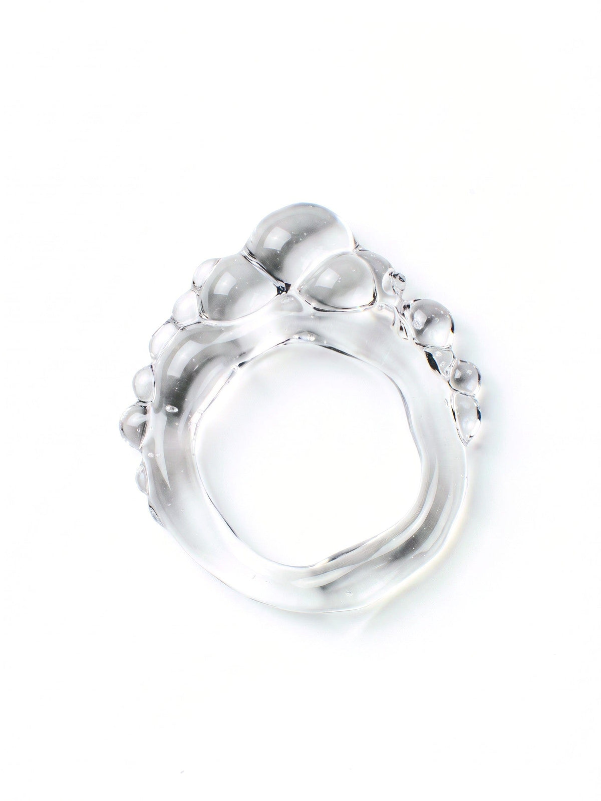 Chunky Beaded Glass Ring 0093-Rain and Rivers-APOC STORE
