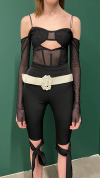 Mesh Bodysuit with boning details-Nastyamasha-APOC STORE