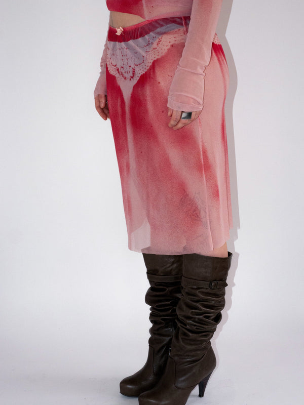 BLUSH SKIRT-Kenza Iatrides-APOC STORE