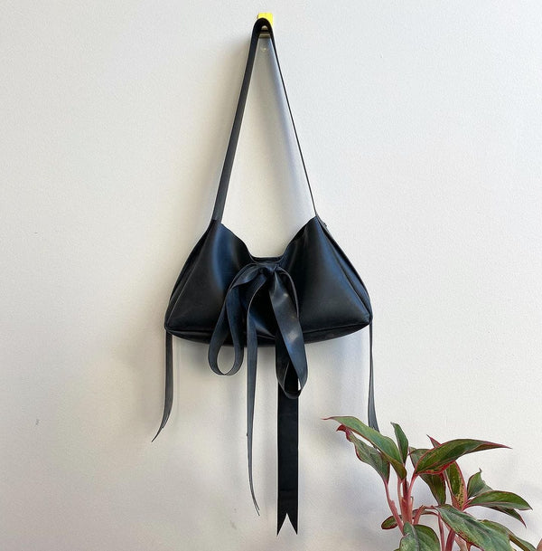 Latex Bow Bag Black-Soft Skin Latex-APOC STORE