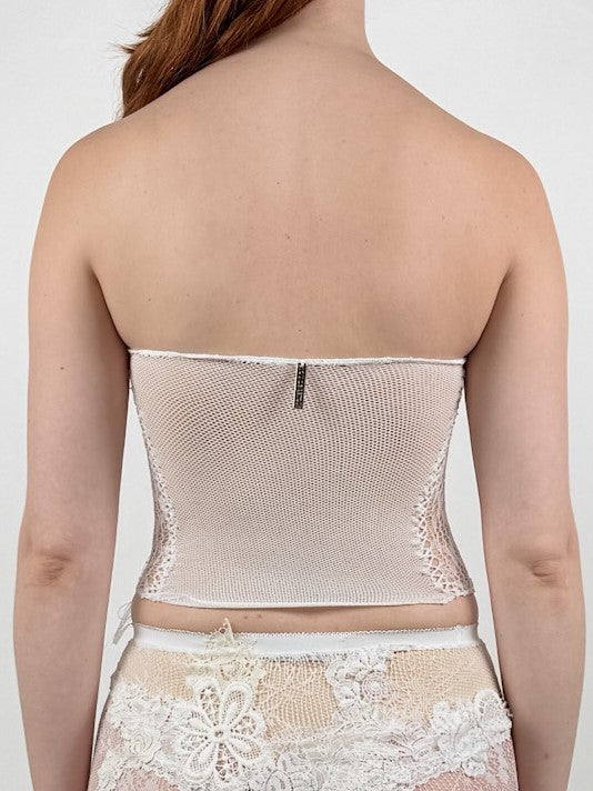 LACE TOP WHITE-Lou de Bètoly-APOC STORE