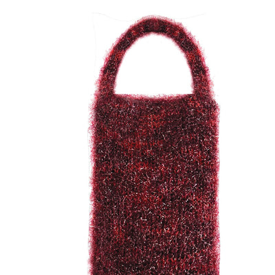 Mini fluffy hand bag - Red-Raquel de Carvalho-APOC STORE