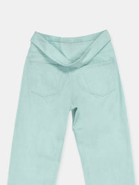 Twist Waistband Jeans Celadon Green-René Scheibenbauer-APOC STORE