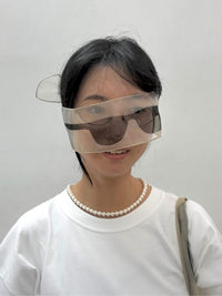 Organza Sunglasses Black-EGNARTS-APOC STORE