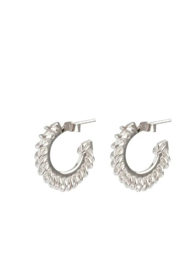 Stitched Small Hoops-Zohra Rahman-APOC STORE