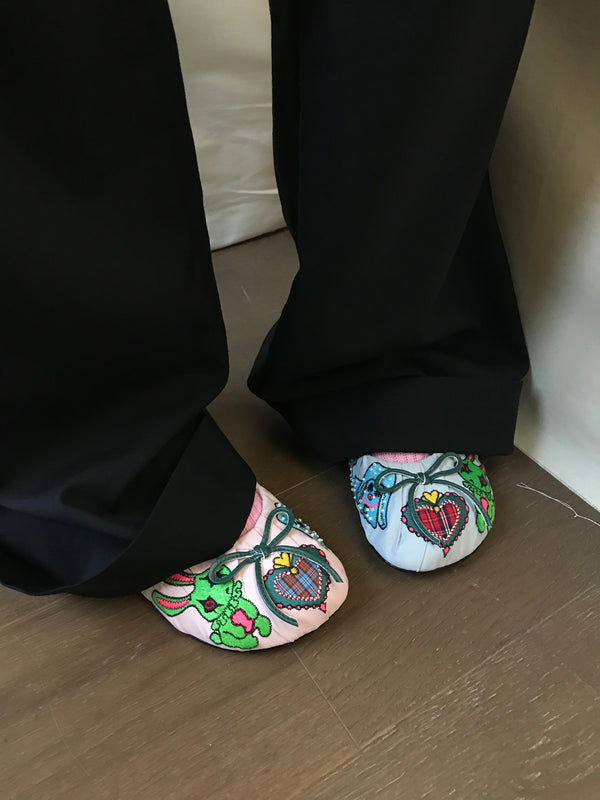 BAGGY BALLET FLATS TWO TONE-BHIVE-APOC STORE