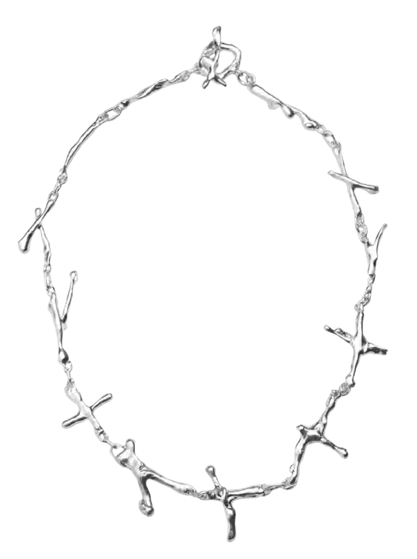 CROSS BONES NECKLACE-Colombe d’Humieres-APOC STORE