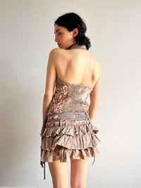 1 OF 1 FLOWERY RUFFLE DRESS-Anna Castellano-APOC STORE