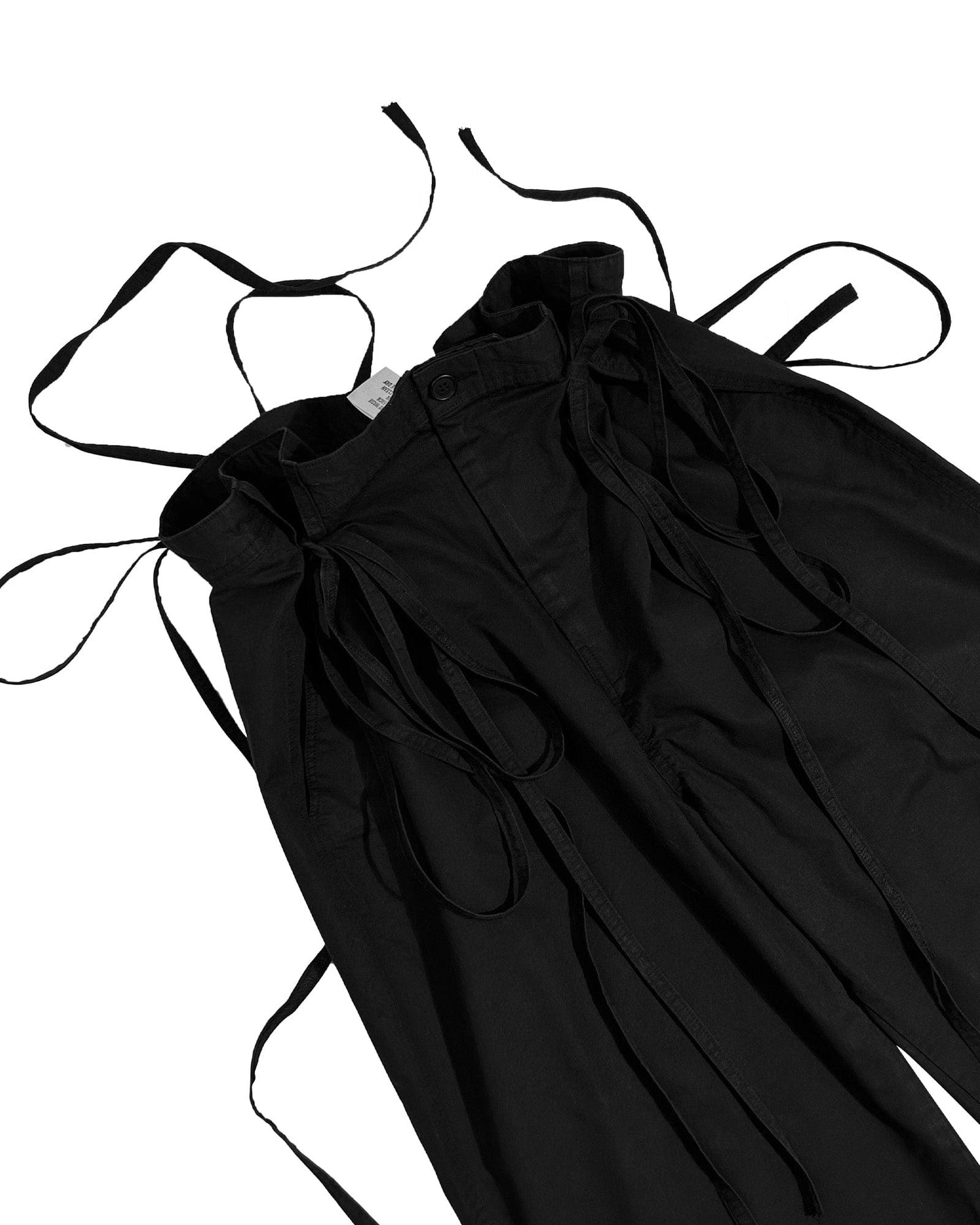 ADJUSTABLE COTTON PANTS BLACK-EGNARTS-APOC STORE