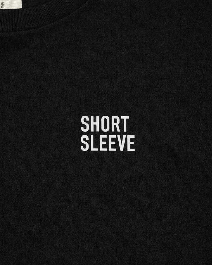 Short Sleeve Logo Long Sleeve (Black)-EGNARTS-APOC STORE
