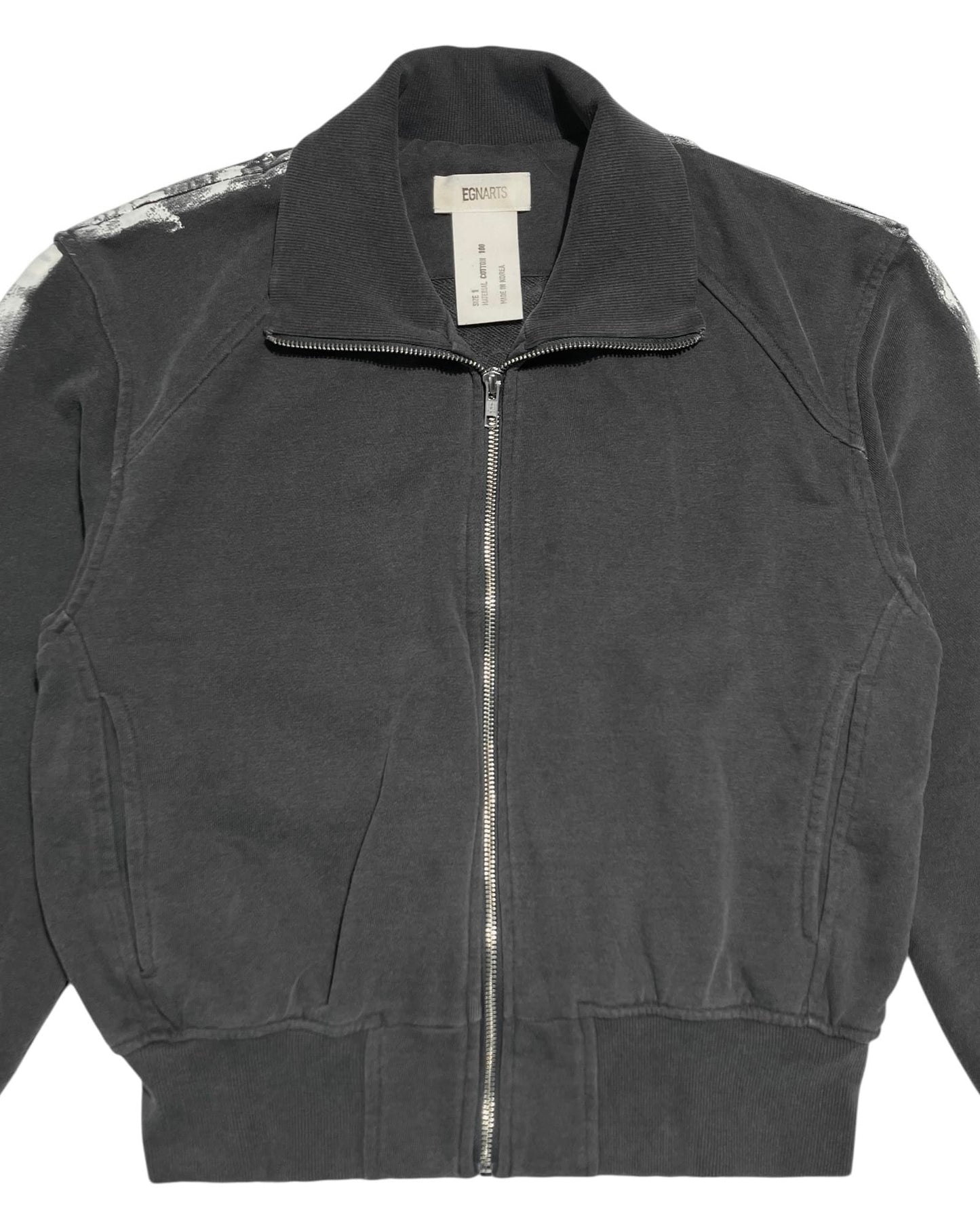 Painted Track Zip-up (Charcoal)-EGNARTS-APOC STORE