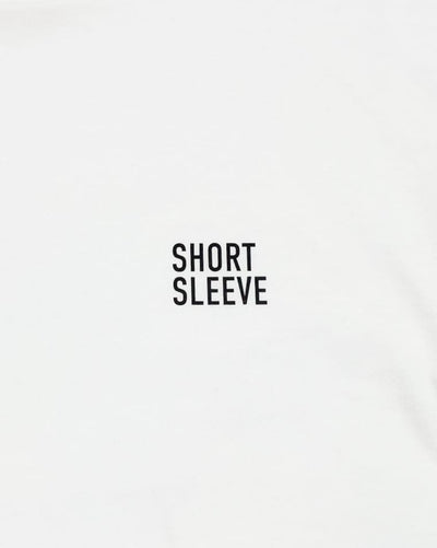 Short Sleeve Logo Long Sleeve (White)-EGNARTS-APOC STORE