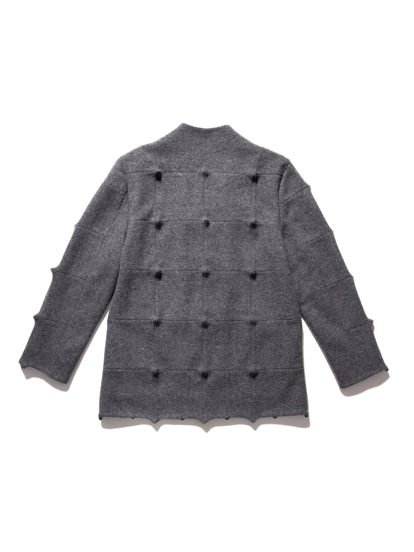 Spiked Jacket Grey-Woojun Jang-APOC STORE