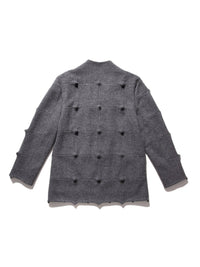Spiked Jacket Grey-Woojun Jang-APOC STORE