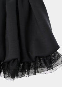 JERSEY BALLOON SHAH SKIRT BLACK-SAENGIN STUDIOS-APOC STORE