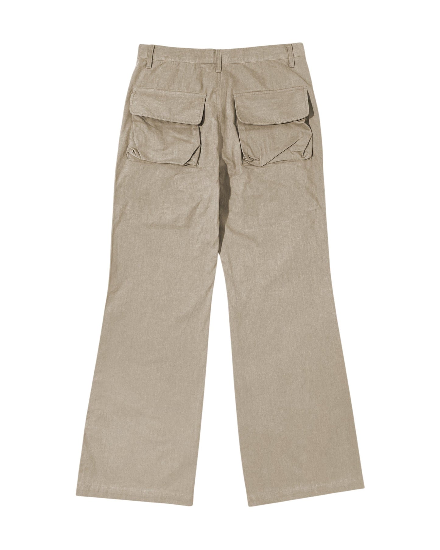 HIDDEN CARGO POCKET PANTS BEIGE-EGNARTS-APOC STORE