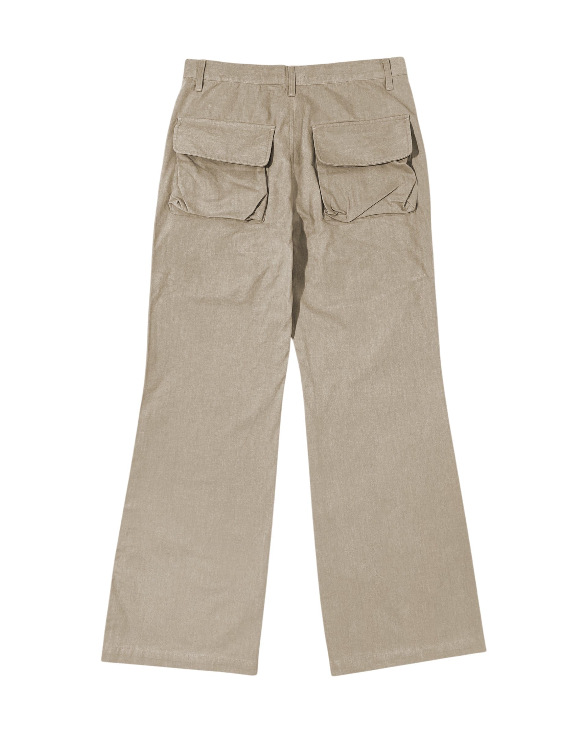 HIDDEN CARGO POCKET PANTS BEIGE-EGNARTS-APOC STORE
