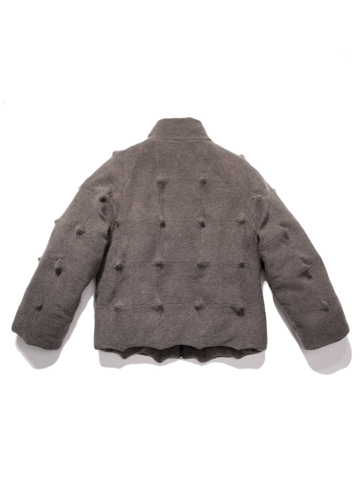Spiky Padded Jacket Olive-Woojun Jang-APOC STORE