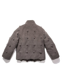 Spiky Padded Jacket Olive-Woojun Jang-APOC STORE