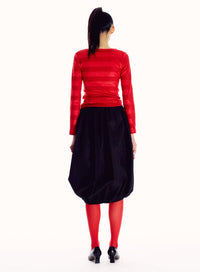 Striped cutout long sleeve t-shirt-Sung Ju-APOC STORE