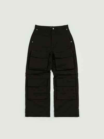 CHANGEABLE POCKET PANTS BLACK-EGNARTS-APOC STORE