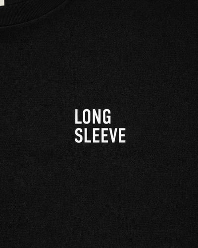 Long Sleeve Logo Short Sleeve (Black)-EGNARTS-APOC STORE