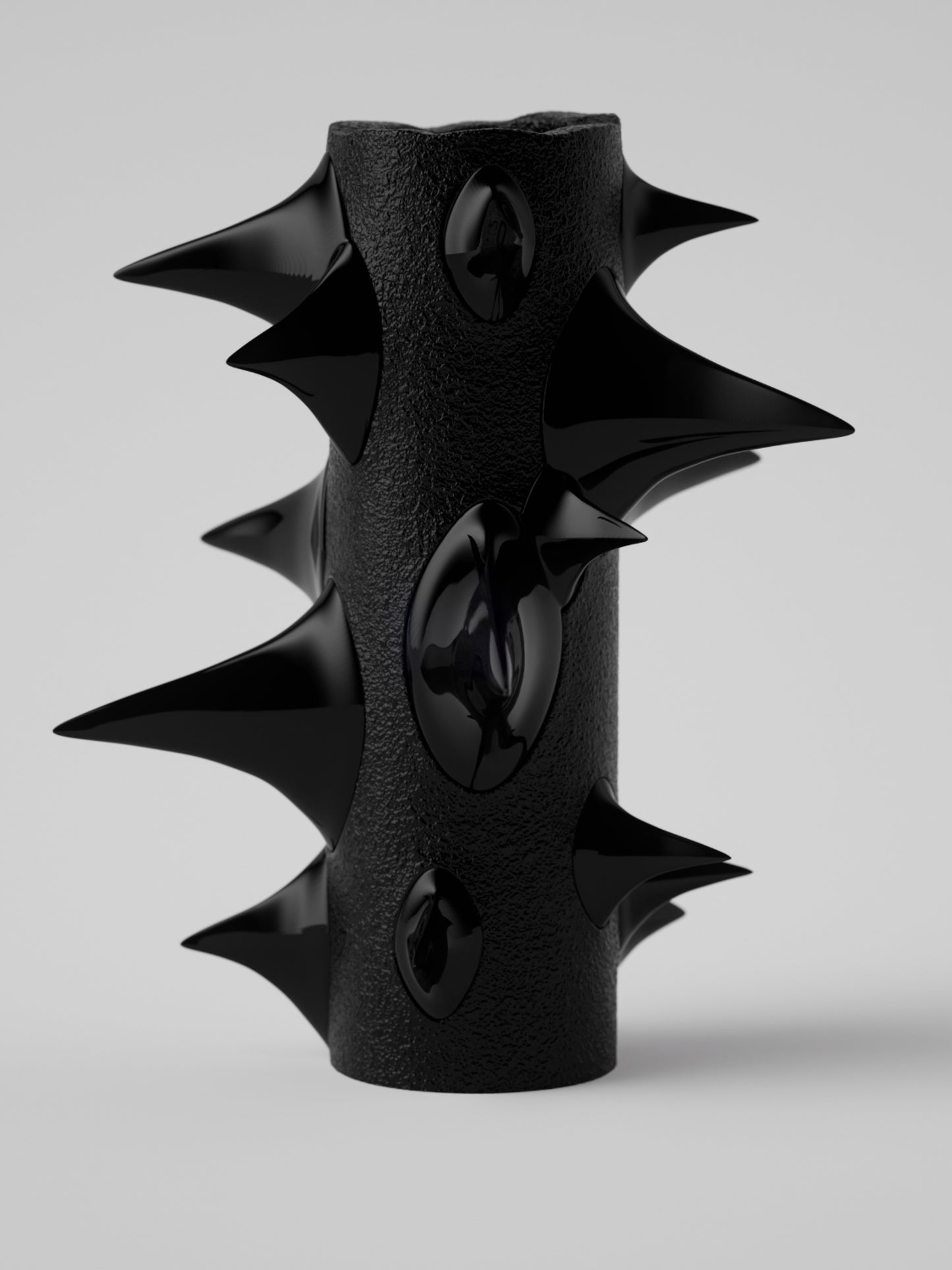 Stem Vase Black-Gast Studio-APOC STORE