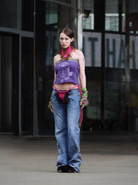 Felted Collar pink-TATi-APOC STORE