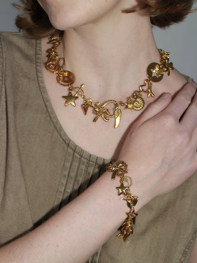Gold Charm Bracelet-Marland Backus-APOC STORE