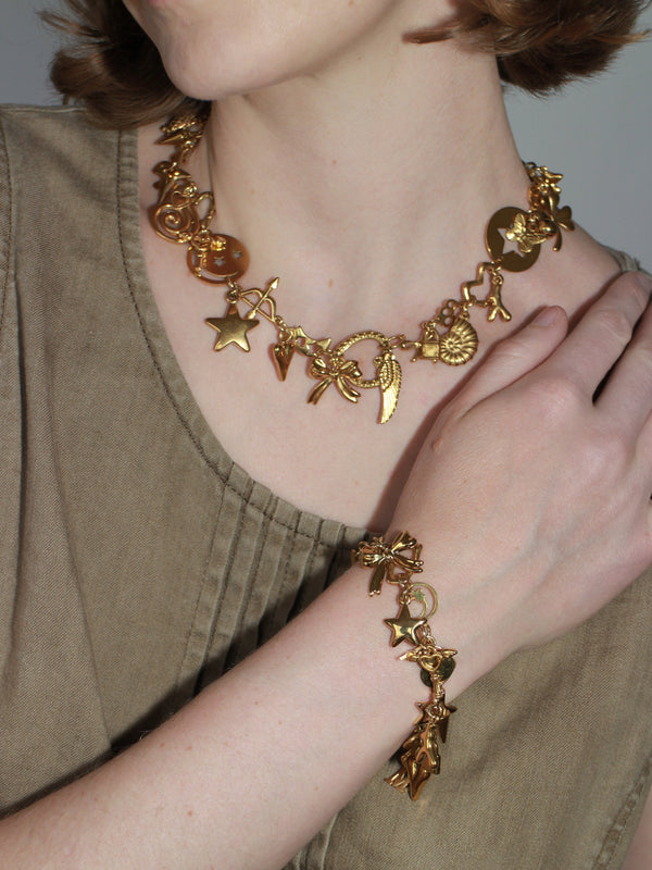 Gold Charm Bracelet-Marland Backus-APOC STORE