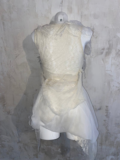 enyon gathered silk dress-Snake Divine-APOC STORE