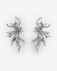 Shiny Coral Earrings-WHYNOEN-APOC STORE