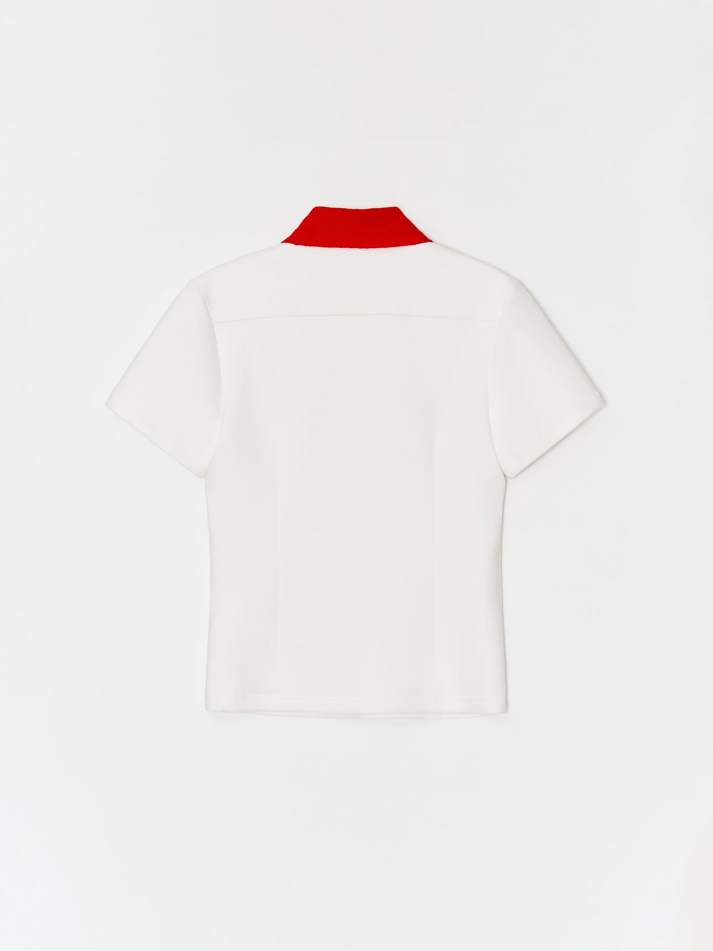 Button work Polo shirt 001 _ White-Taekh-APOC STORE