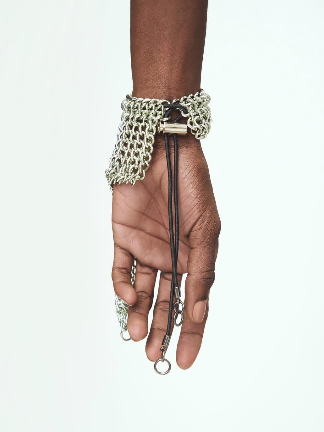SILVER-GREEN CHAINS Bracelet-JALACONDA-APOC STORE