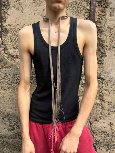 Dusty woven choker-TÔGENESIS-APOC STORE