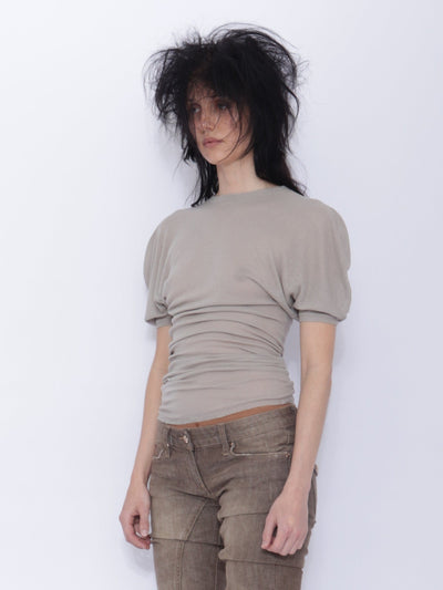Tora T-shirt: Pale Grey-BJERSBORN-APOC STORE