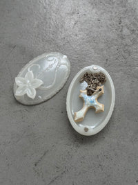 Ceramic Pendant Cross-Crystal-APOC STORE